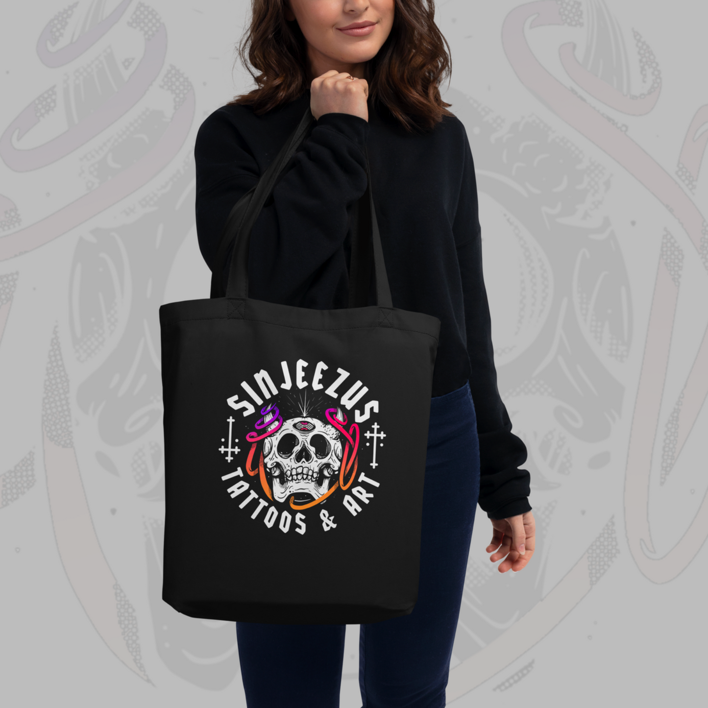 Thread of Destiny - Sinjeezus Eco Tote Bag