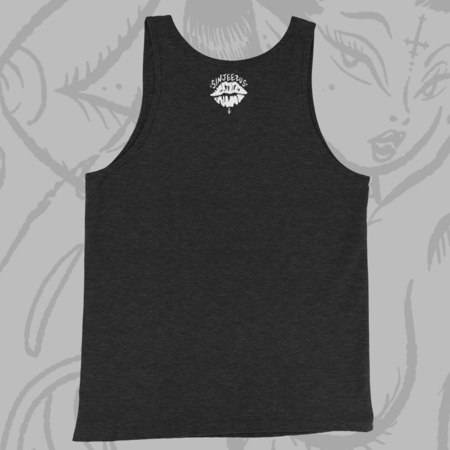 Fiery Demon Mama - Sinjeezus Unisex Tank Top
