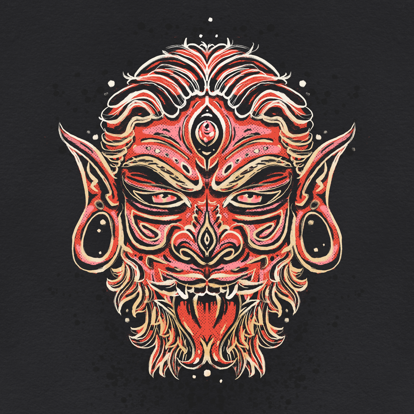 Lust Demon Mask - Sinjeezus Unisex t-shirt