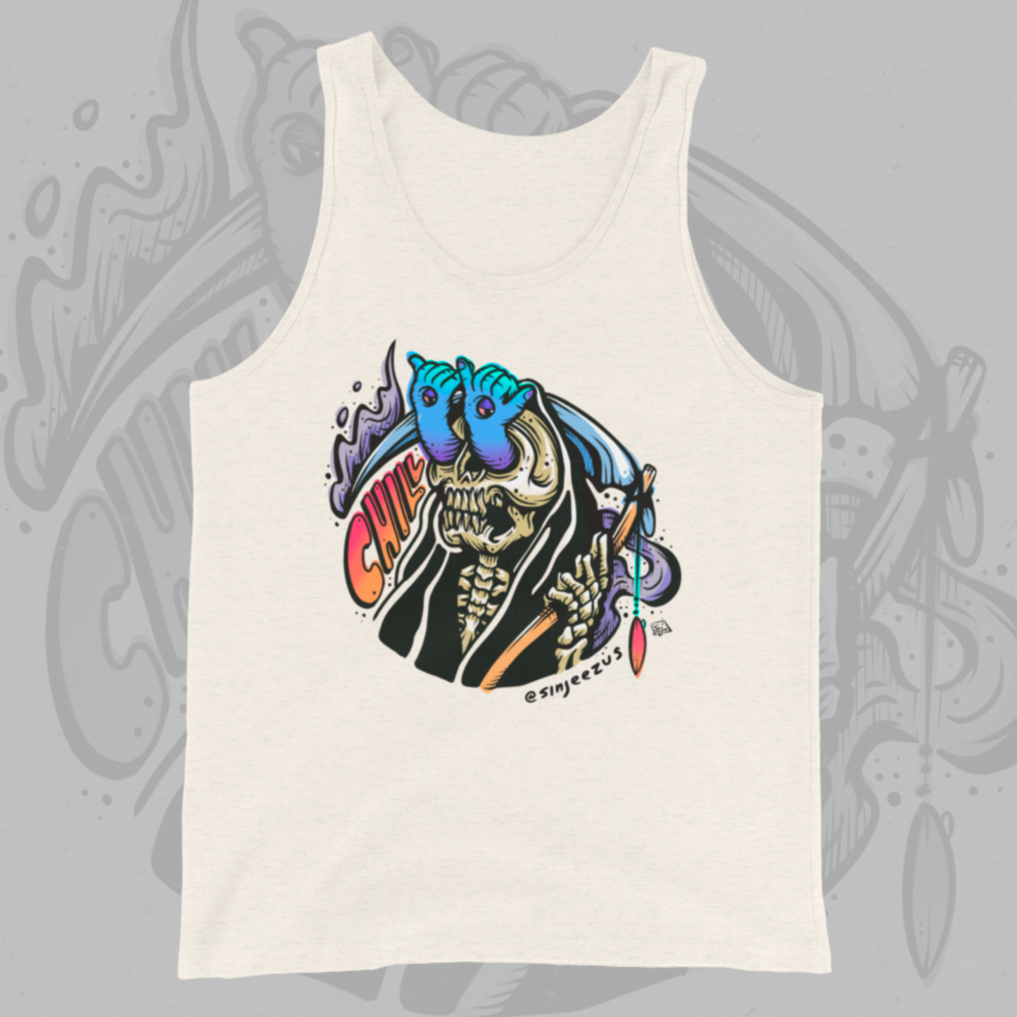 Chill Reaper - Sinjeezus Unisex Tank Top