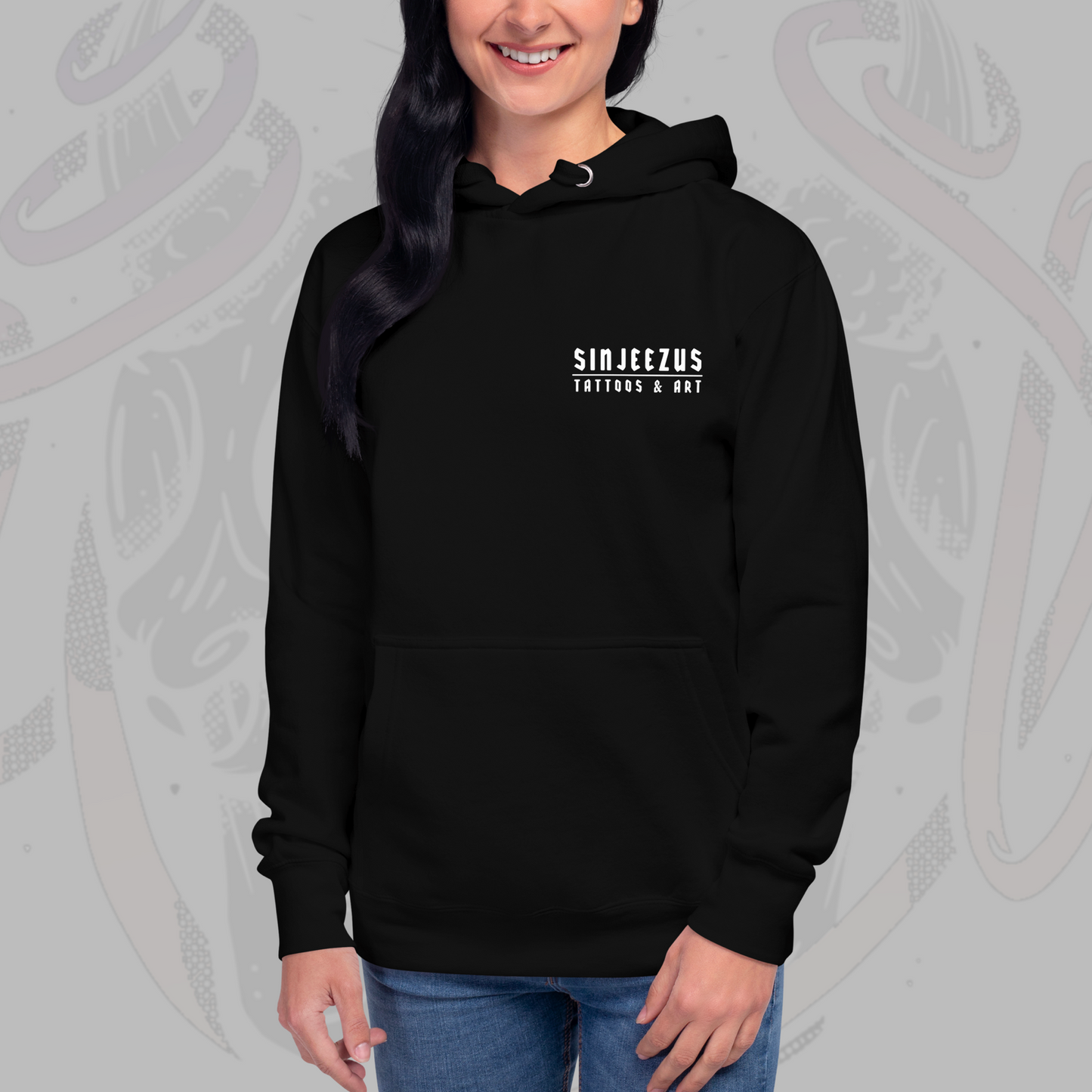 Thread of Destiny - Sinjeezus Tattoo Unisex Hoodie