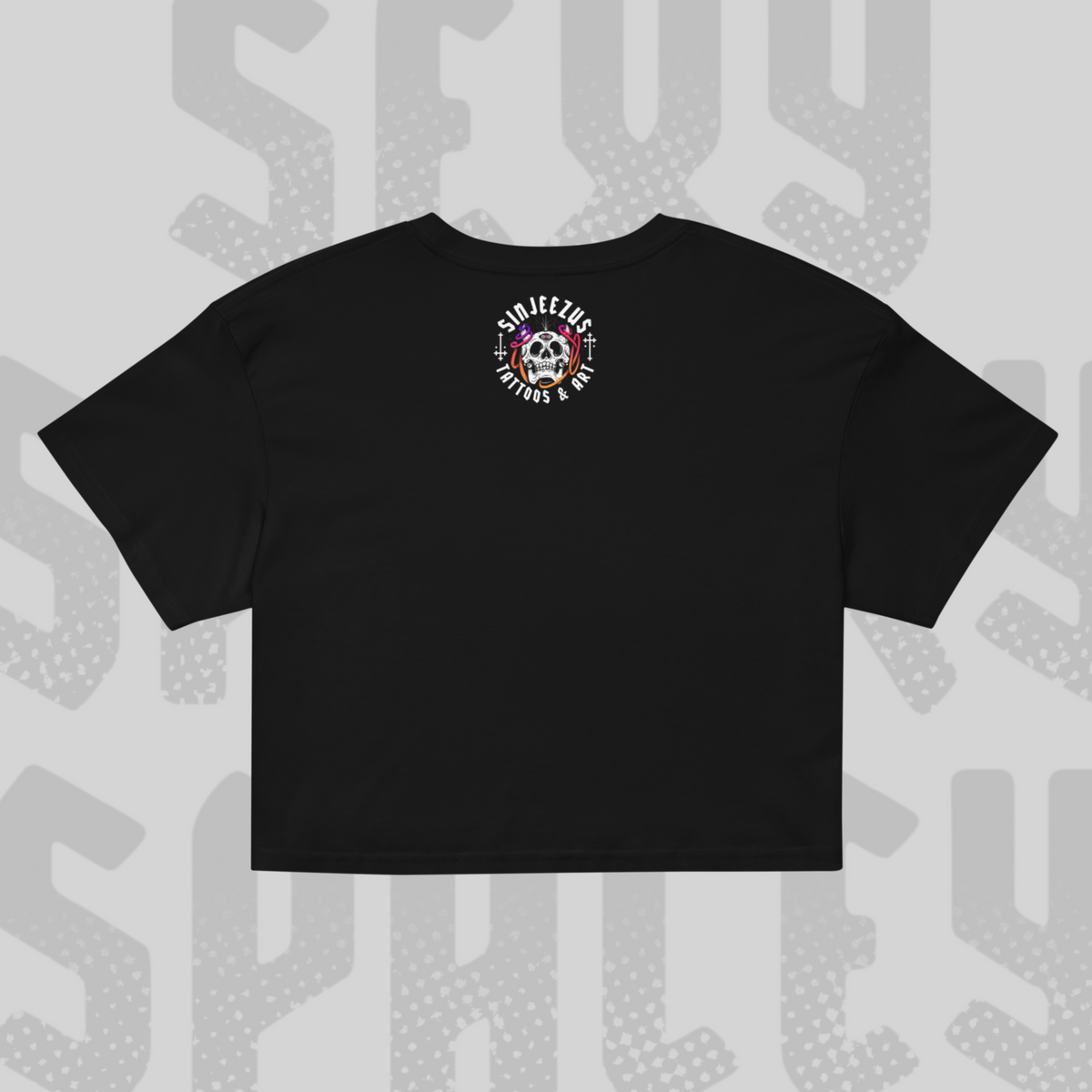 Silly Sexy Spooky Spacey - Sinjeezus Women’s crop top
