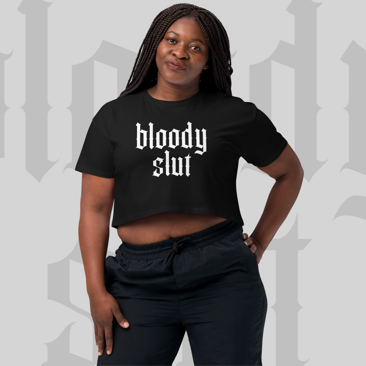 Bloody Slut - Sinjeezus Women’s Crop Top