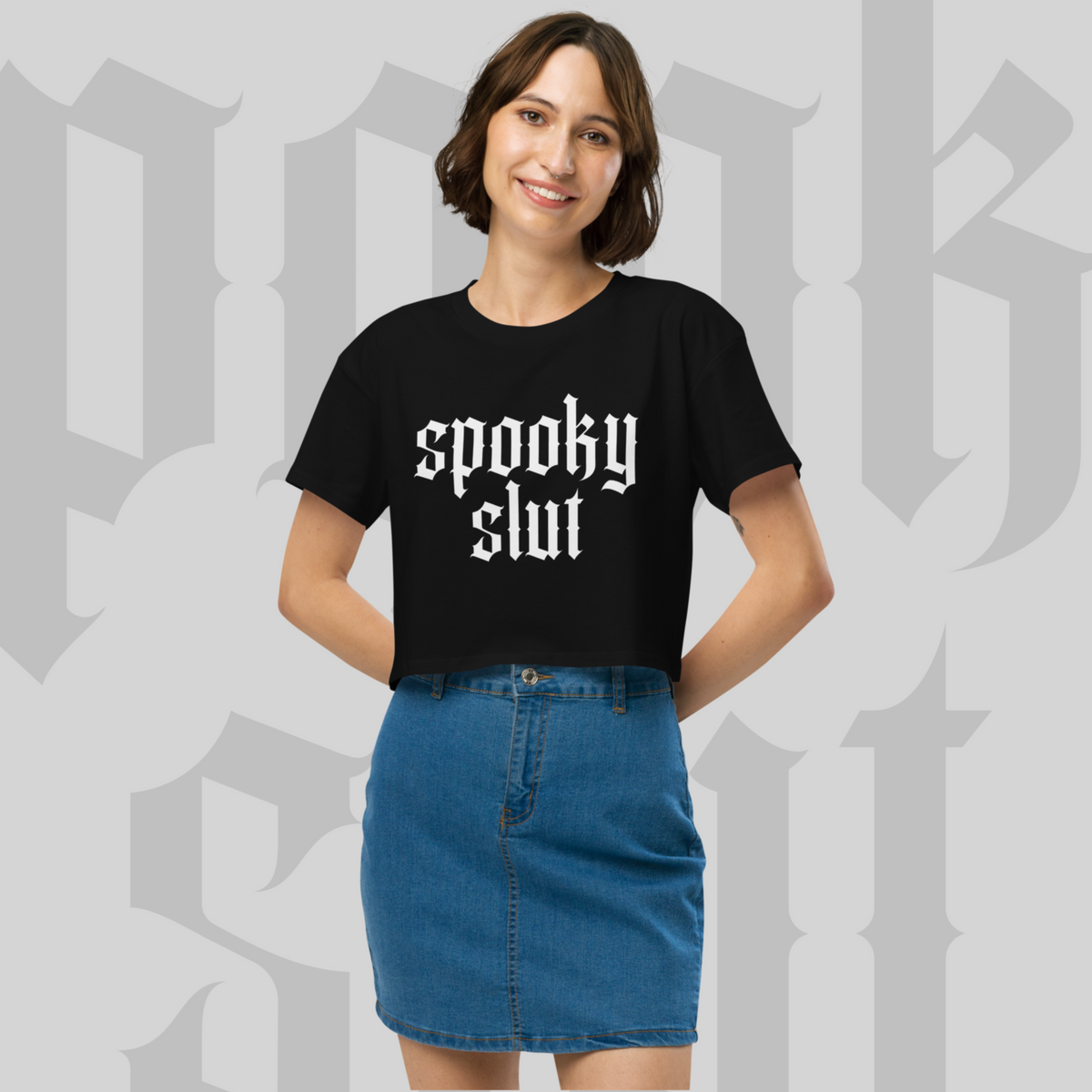 Spooky Slut - Sinjeezus Women’s crop top