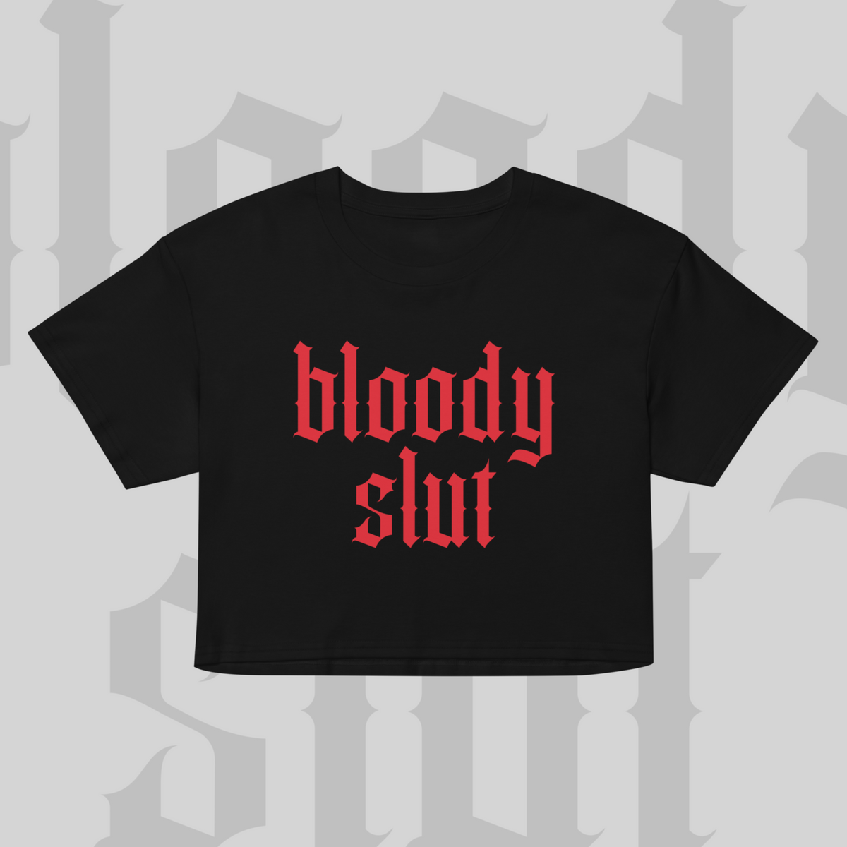 Red Bloody Slut - Sinjeezus Women’s crop top
