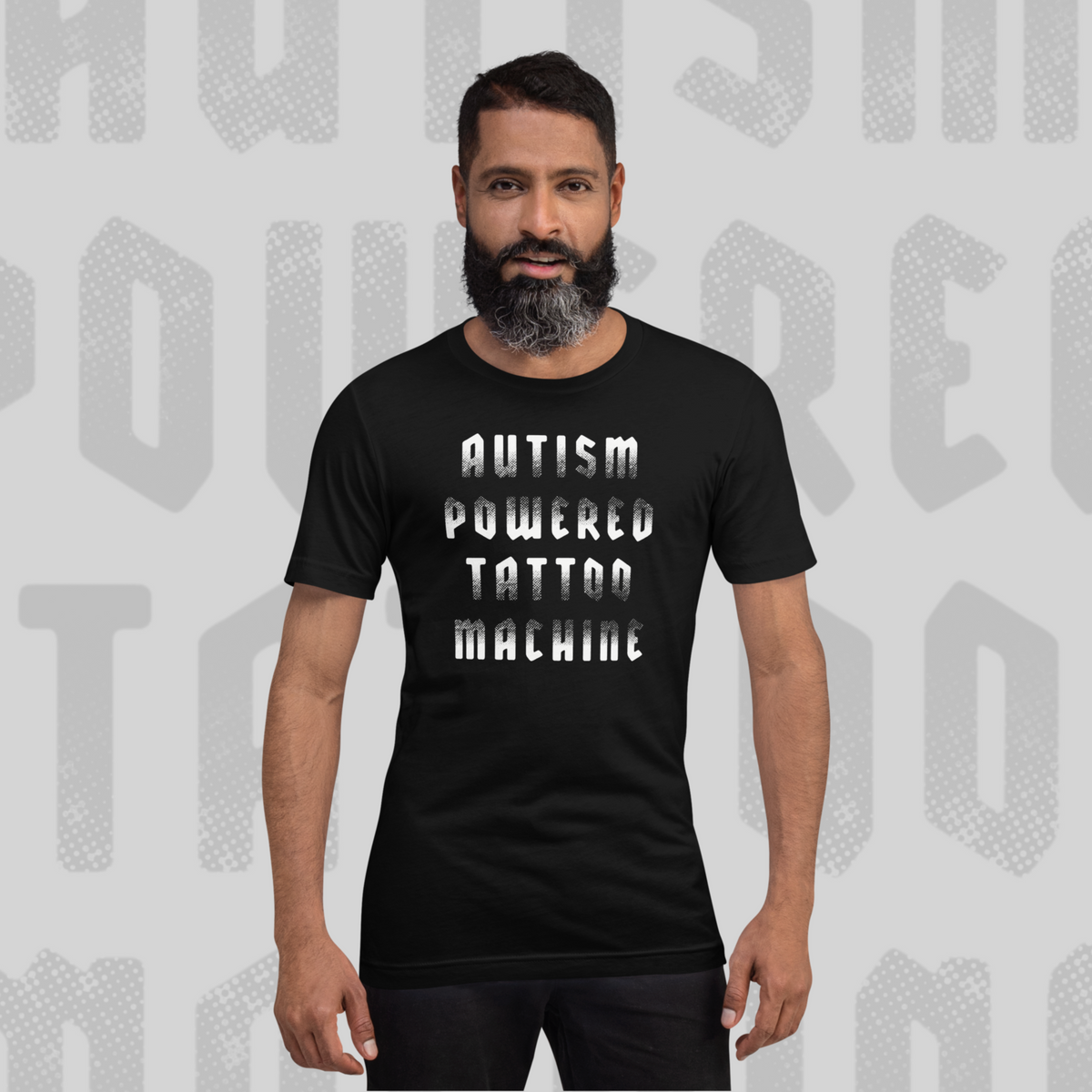 Autism Powered Tattoo Machine - Sinjeezus Unisex Tee