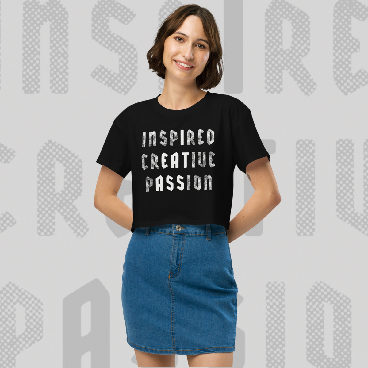 Inspired Creative Passion - Sinjeezus Women’s Crop Top