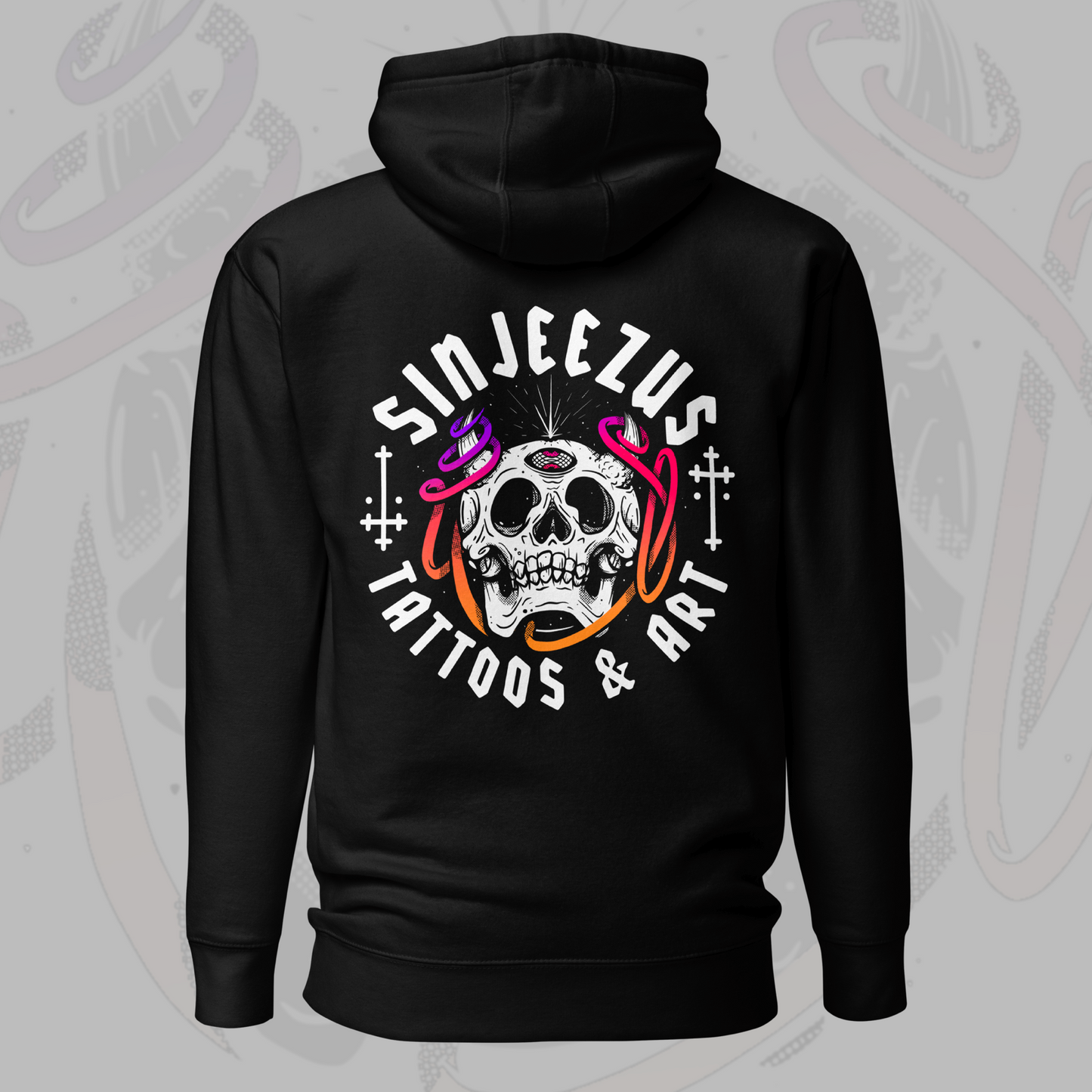 Thread of Destiny - Sinjeezus Tattoo Unisex Hoodie