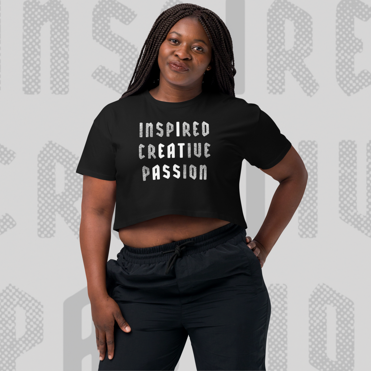 Inspired Creative Passion - Sinjeezus Women’s Crop Top