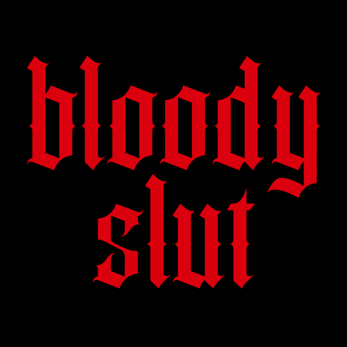 Red Bloody Slut - Sinjeezus Women’s crop top