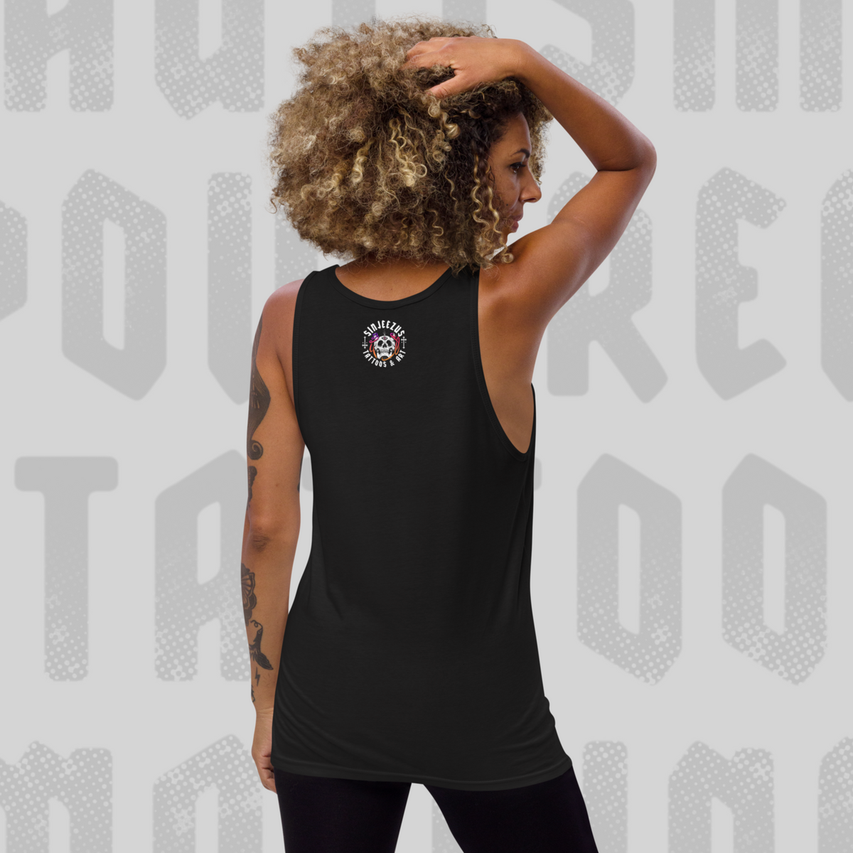 Autism Powered Tattoo Machine - Sinjeezus Unisex Tank
