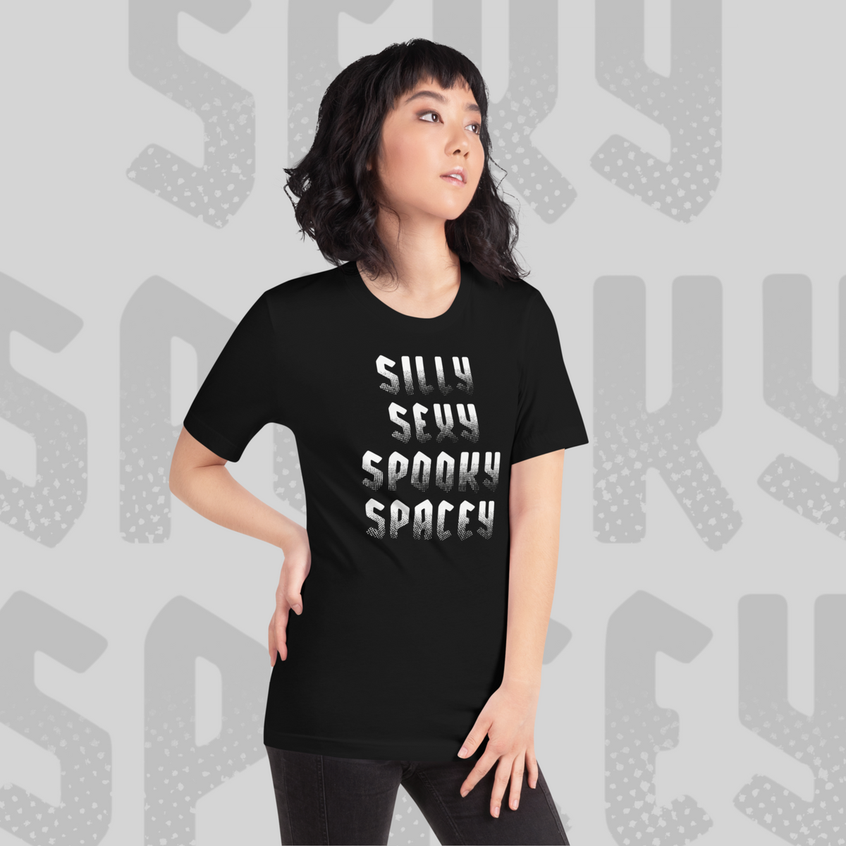 Silly Sexy Spooky Spacey - Sinjeezus Unisex Tee