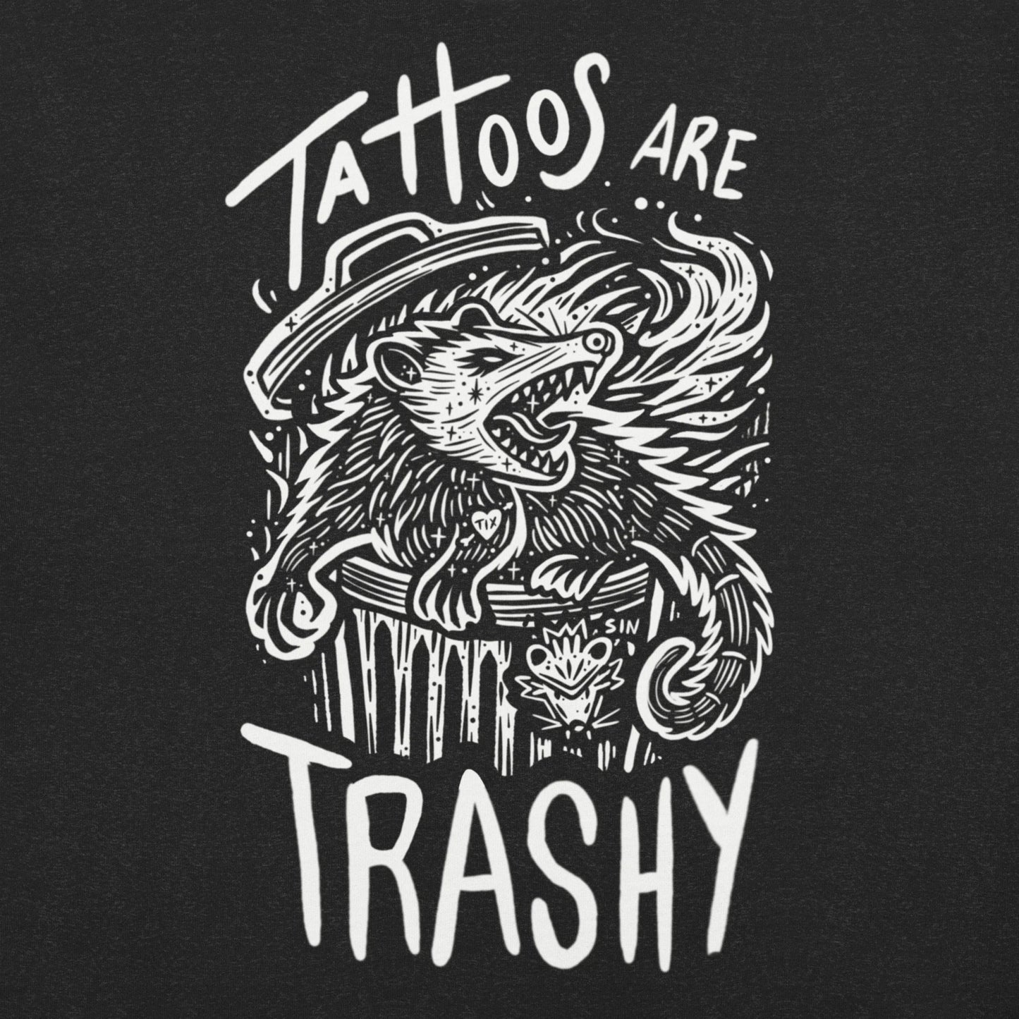 Tattoos are Trashy! - Sinjeezus Unisex Tank