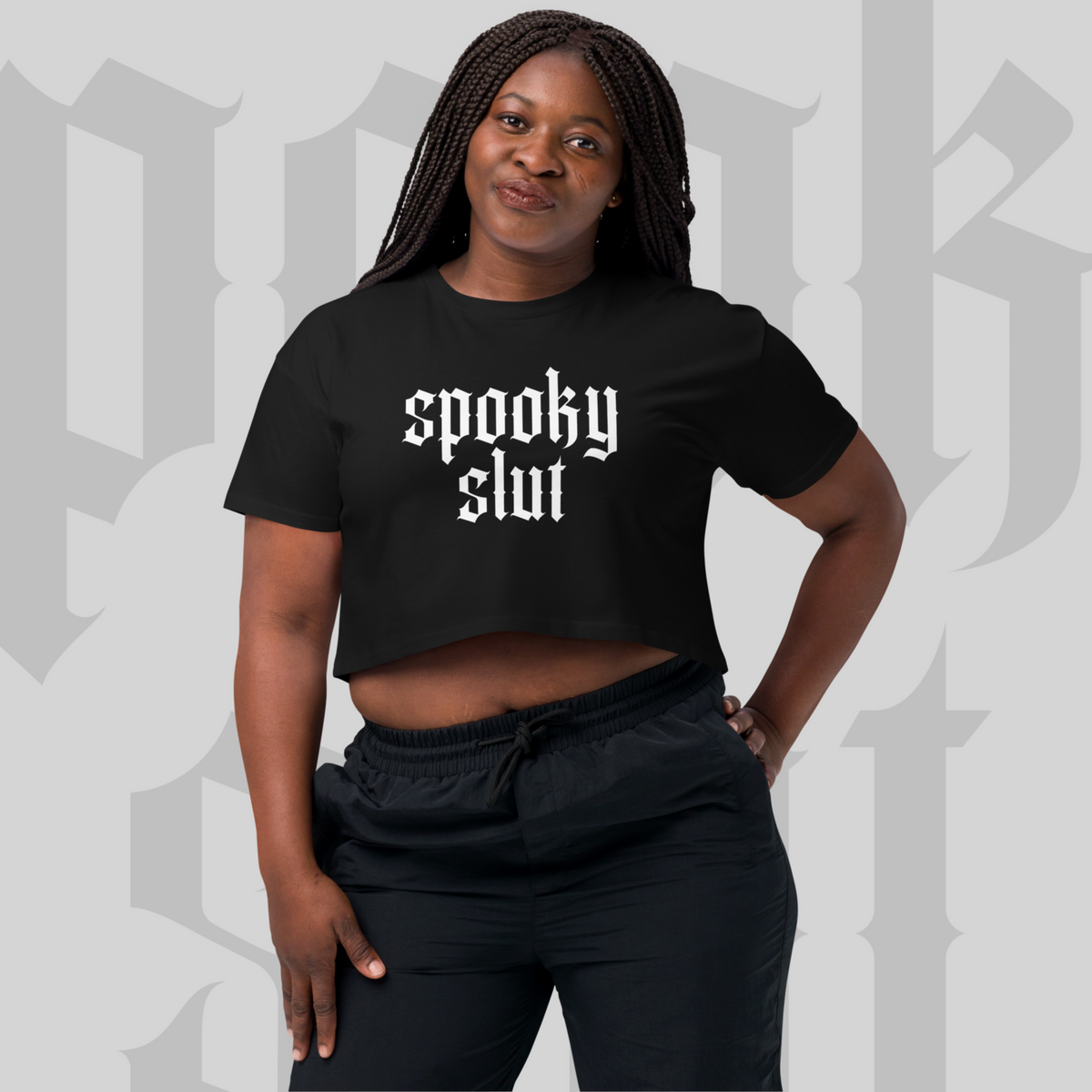 Spooky Slut - Sinjeezus Women’s crop top