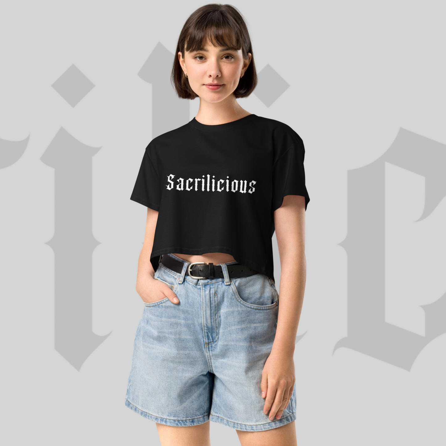 Sacrilicious - Sinjeezus Women’s Crop Top