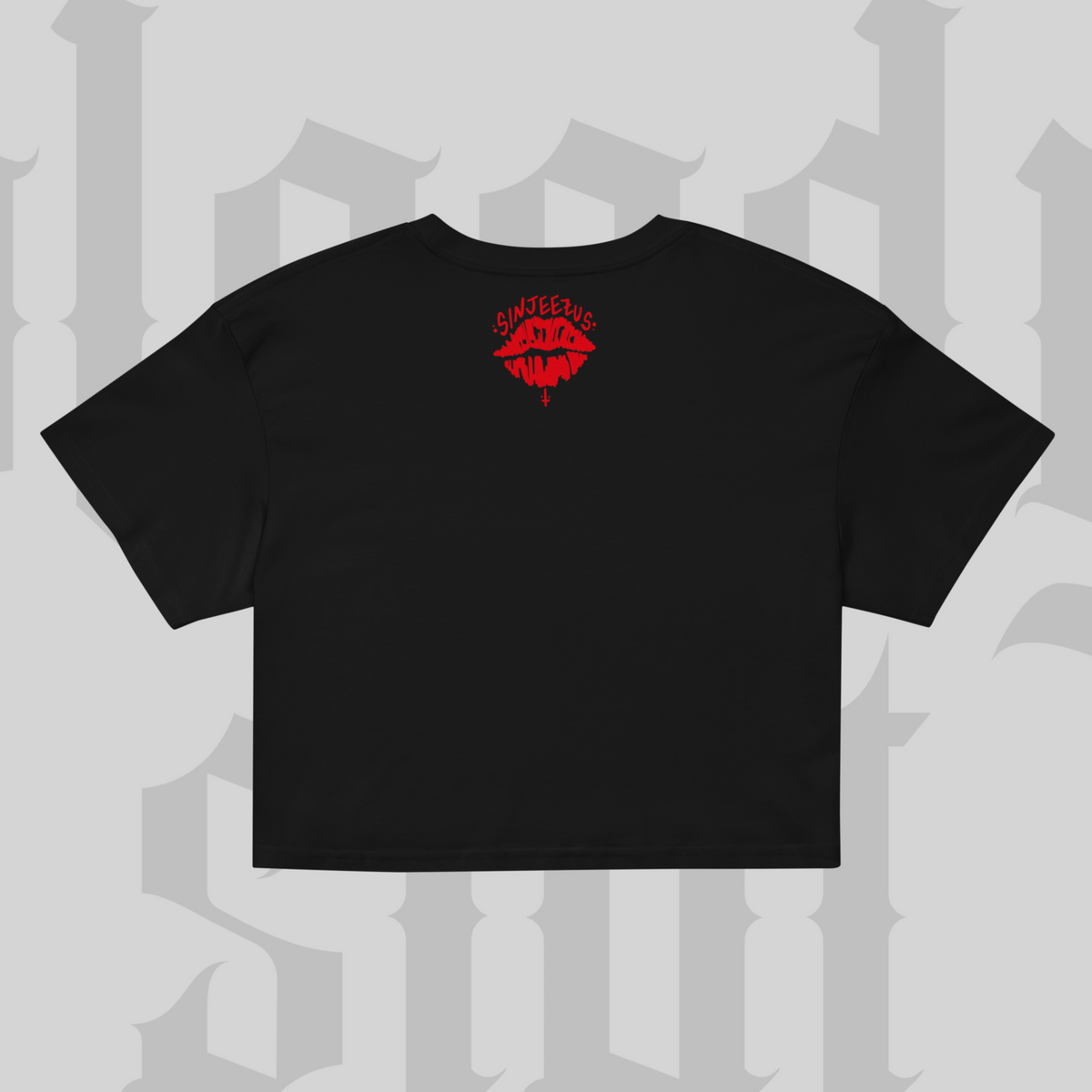 Red Bloody Slut - Sinjeezus Women’s crop top