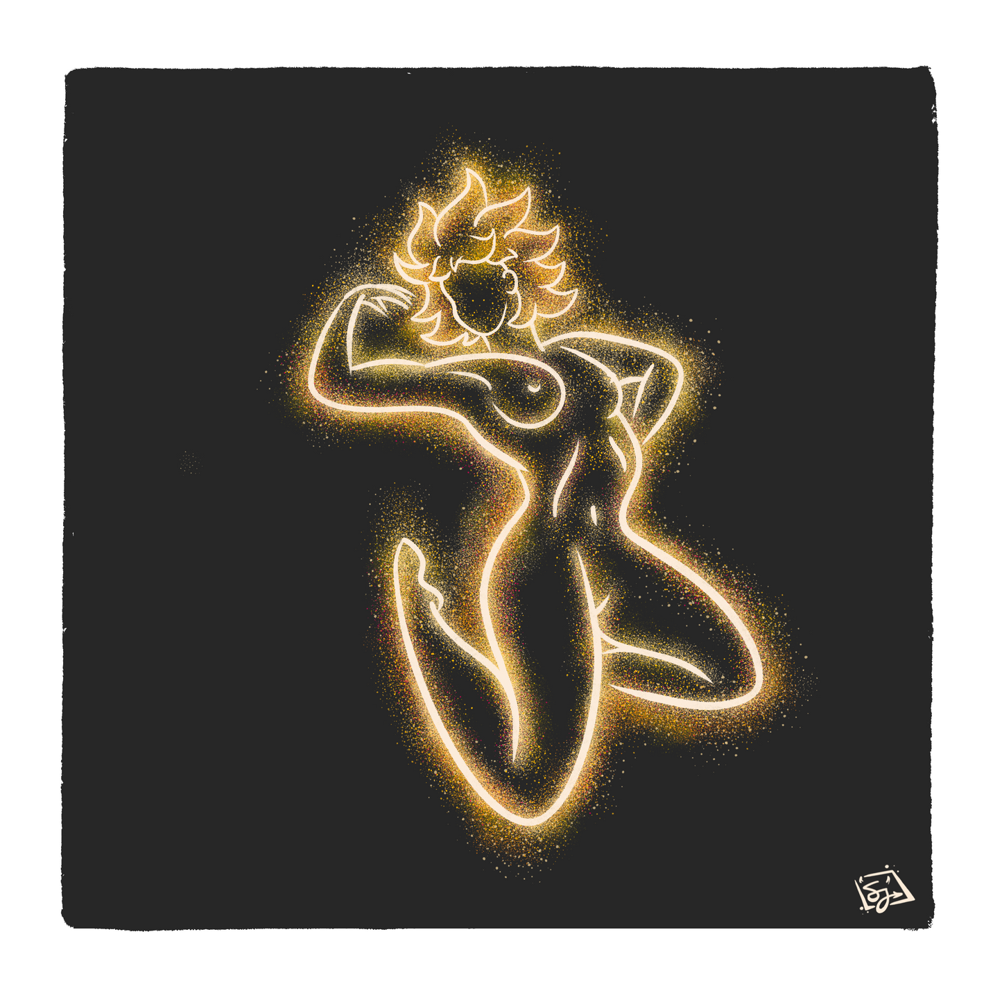 Golden Goddess - Sinjeezus Art Print