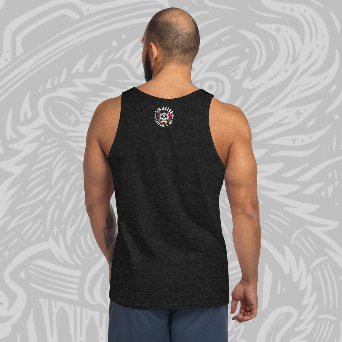 Tattoos are Trashy! - Sinjeezus Unisex Tank