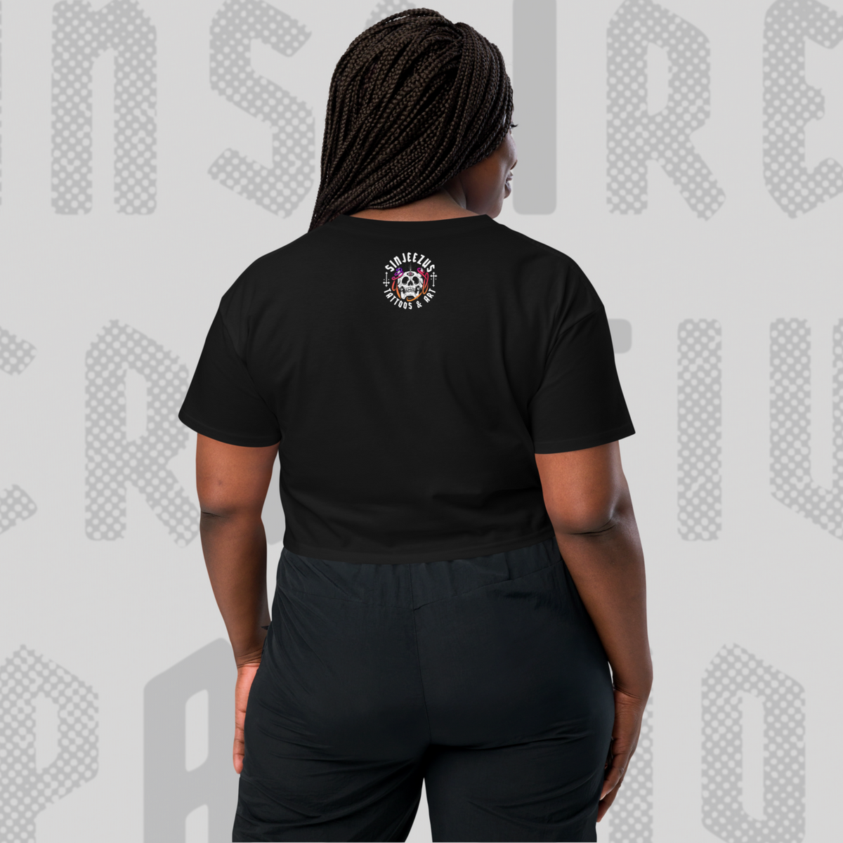 Inspired Creative Passion - Sinjeezus Women’s Crop Top