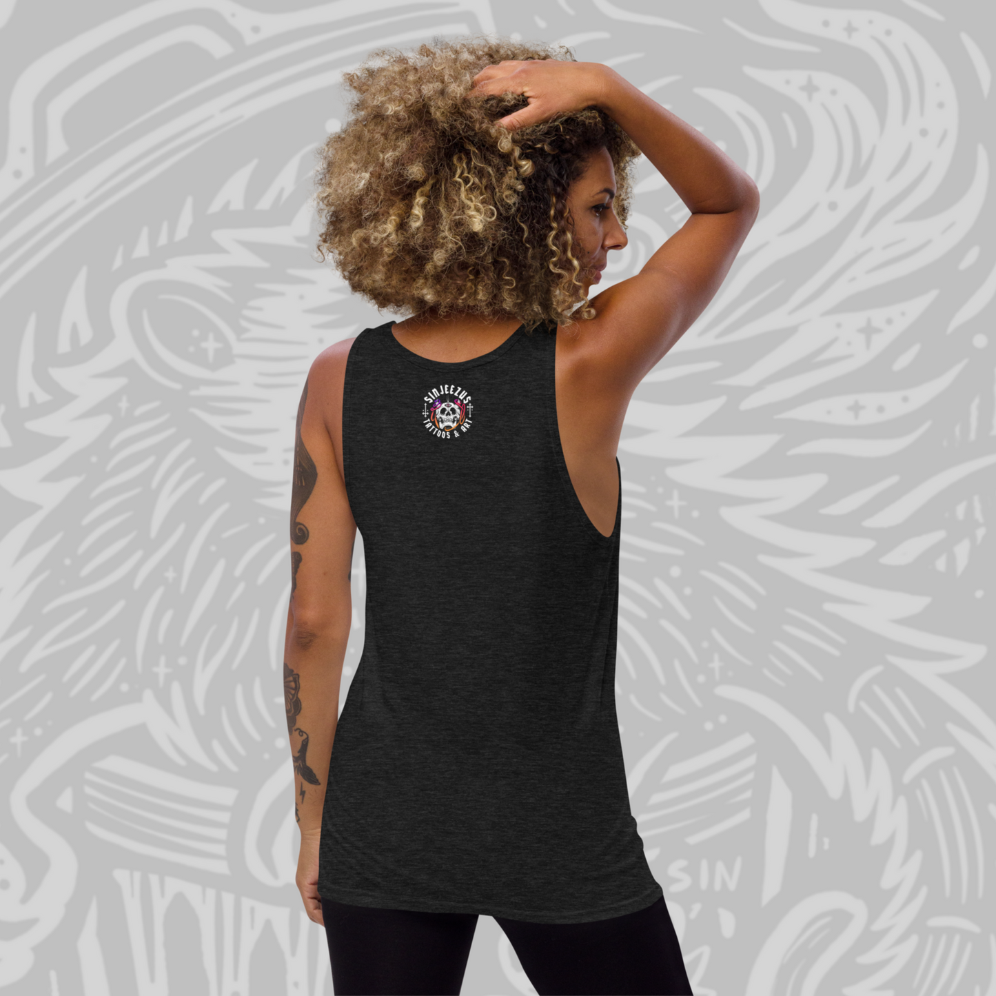 Tattoos are Trashy! - Sinjeezus Unisex Tank