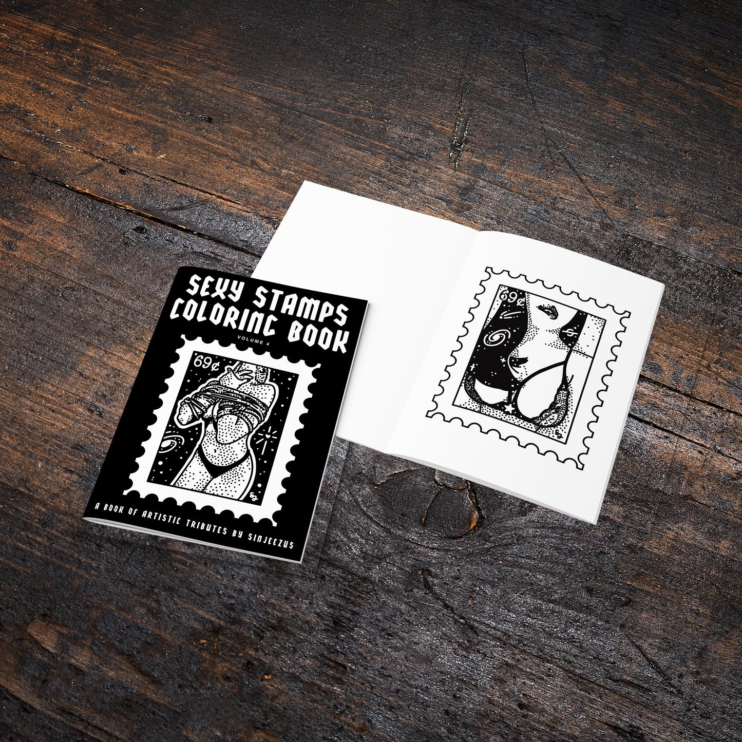 Sexy Stamps Coloring Book: Volume 4