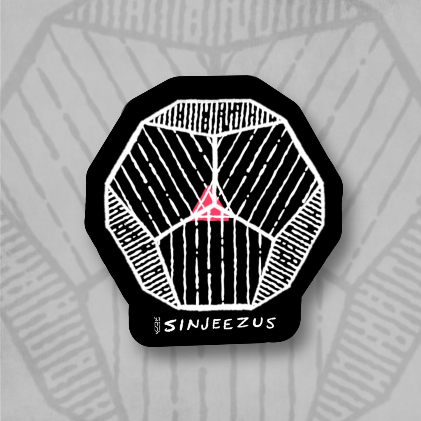 8 Sticker Pack - Psychedelic Engraved Series - Sinjeezus Stickers