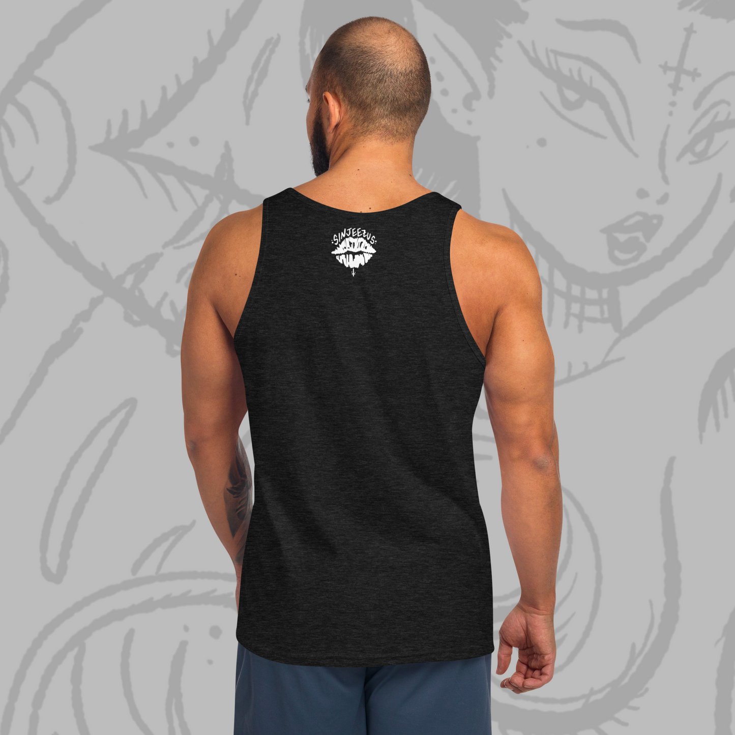 Fiery Demon Mama - Sinjeezus Unisex Tank Top
