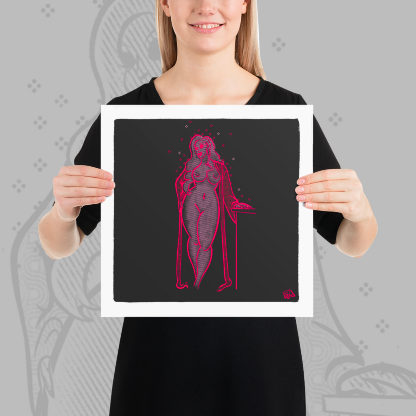 Crimson Goddess of Sensuality - Sinjeezus Art Print