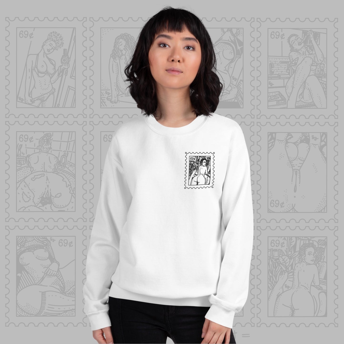 Sexy Stamps - Sinjeezus Unisex Sweatshirt