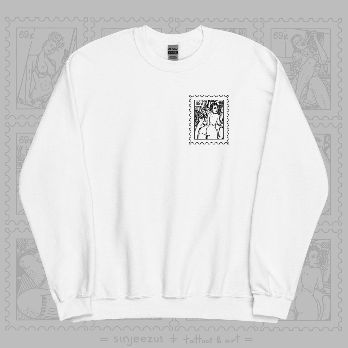 Sexy Stamps - Sinjeezus Unisex Sweatshirt