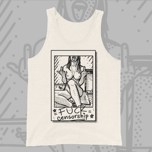 Fuck Censorship! - Sinjeezus Unisex Tank Top